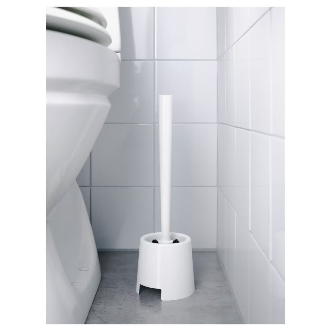 Toilet Brush/Holder The Plastic Is Hardwearing And Durable