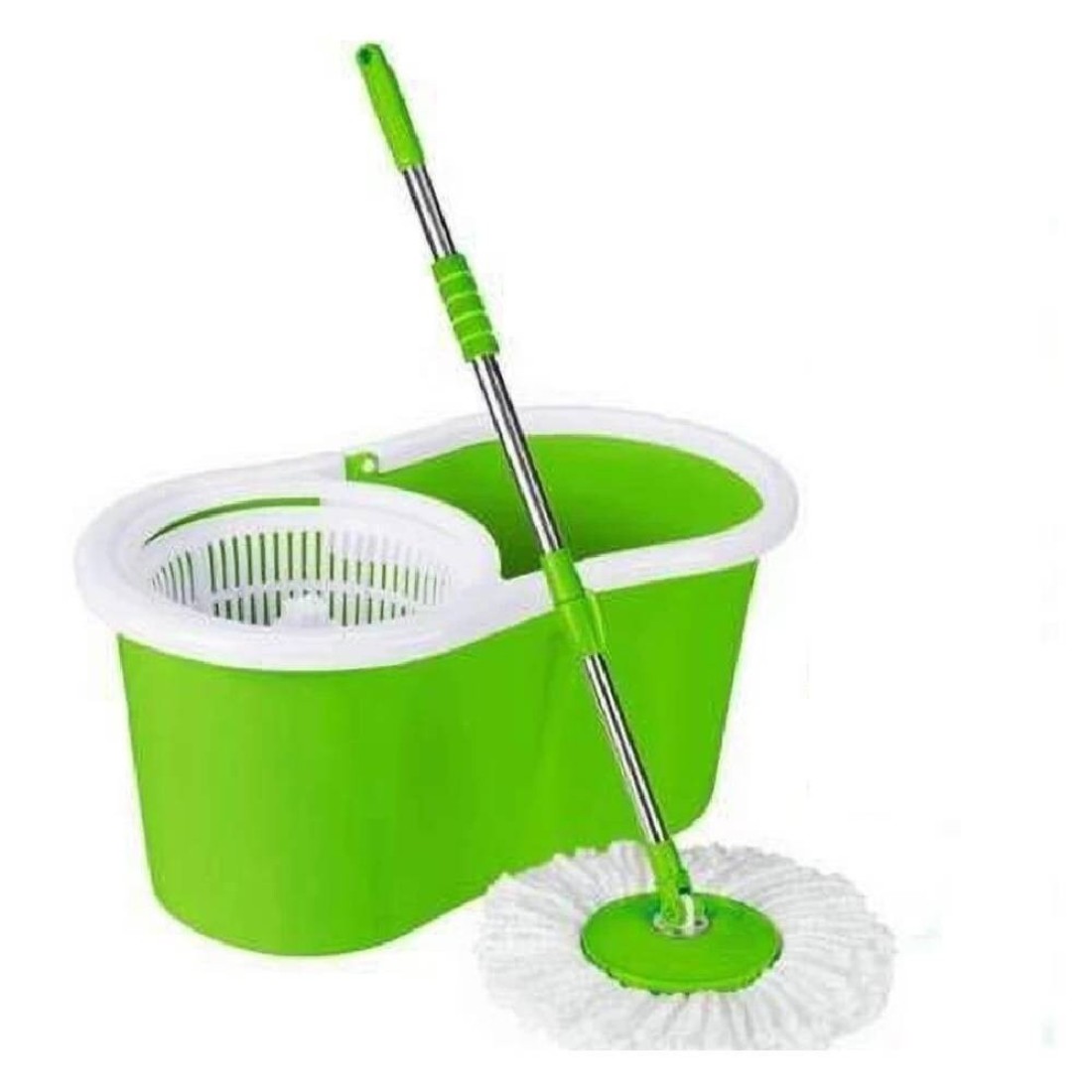 GENNEXT Spin Mop Bucket System, 360 Spin Mop &amp; Bucket Floor Cleaning Mop Bucket With 2 Microfiber Replacement Head Refills