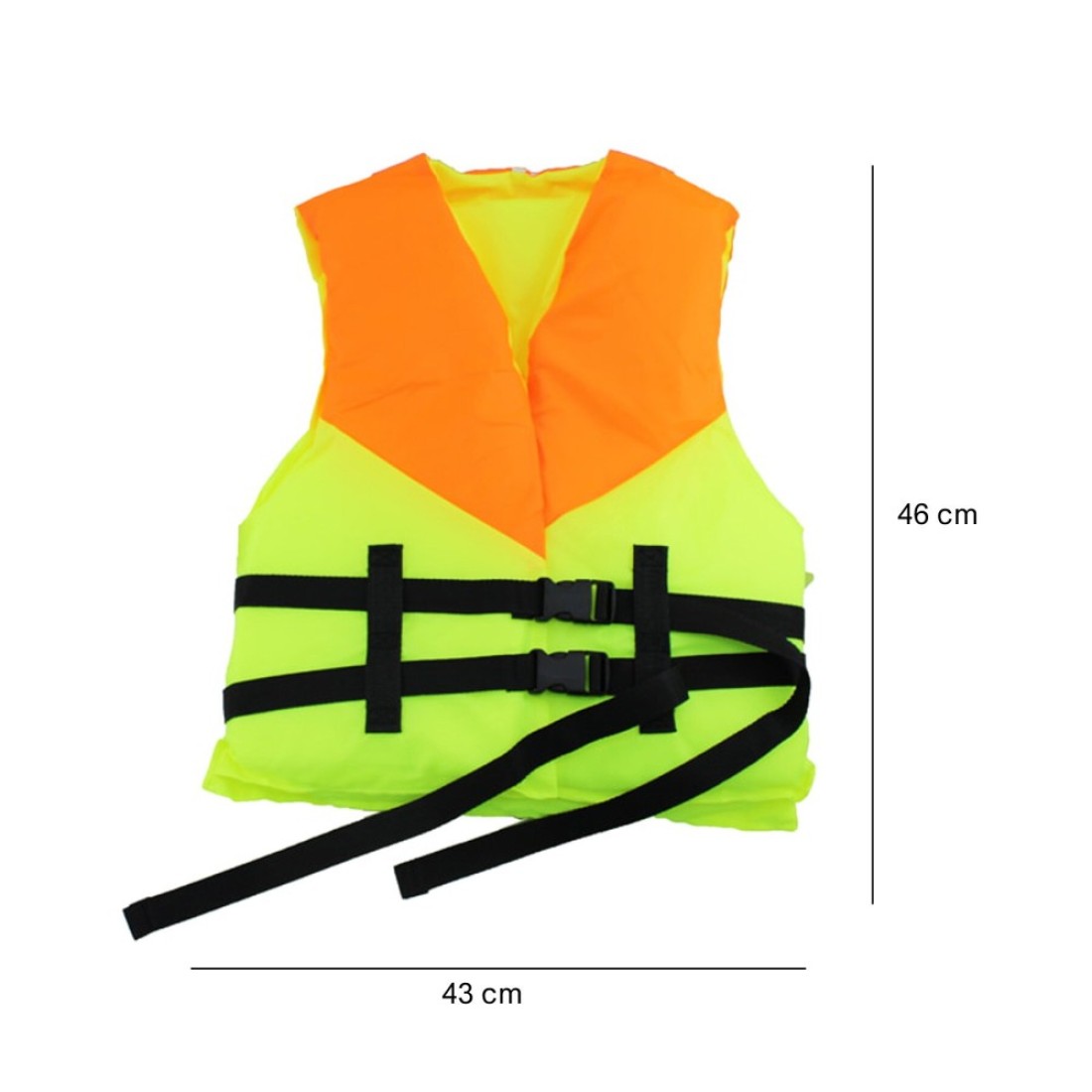 Adult and Child Life Jacket Swim Vest with Whistle and Adjustable Belts Perfect for Family Travel and Rescue Activities ( 43 x 46 cm )