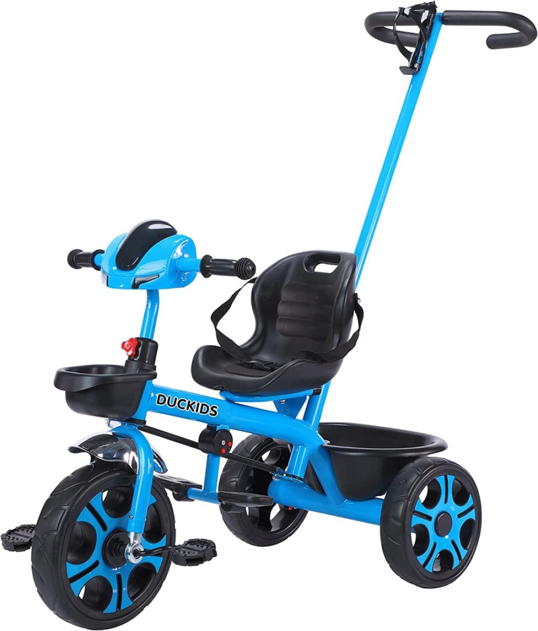 Lovely Baby Duckids Kids Tricycle, Baby Rideon 3 Wheels Tricycle With Handle LB 1127H (Blue)