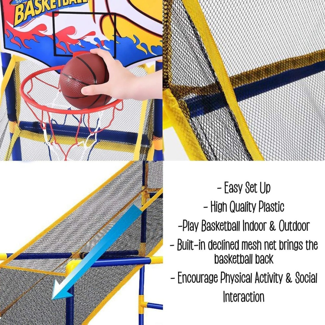 ULTIMAX Basketball Hoop Arcade Game, Basketball Game for Kids indoor Sports Toys for Kids Arcade Basketball Hoop Shot Game