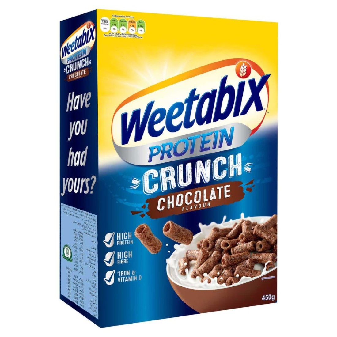 Weetabix Chocolate Flavour Protein Crunch Cereal, 450g