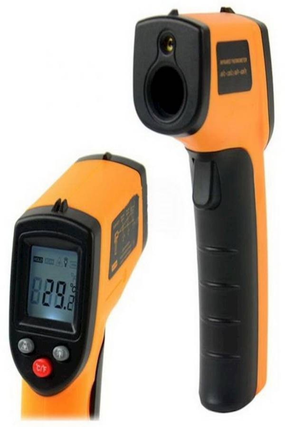Generic Infrared Ir Laser Digital Thermometer Yellow/Black