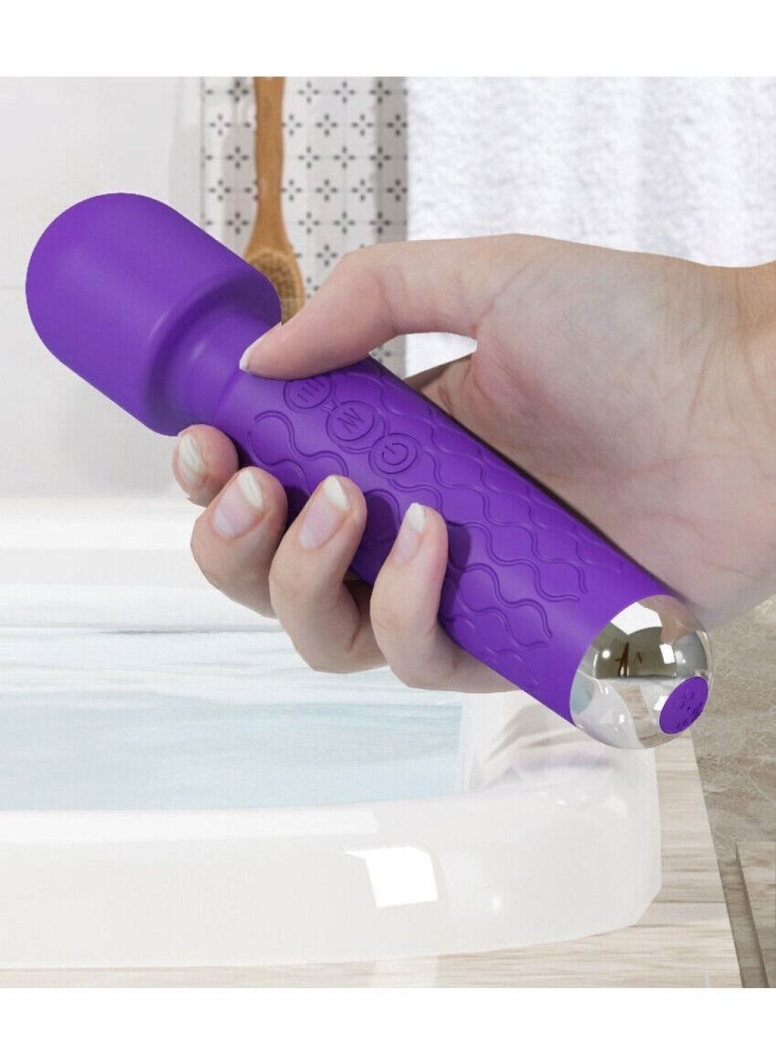 Generic Portable Waterproof Handheld Cordless Vibration Massager For Back Neck Shoulder Sports Recovery Muscle Aches
