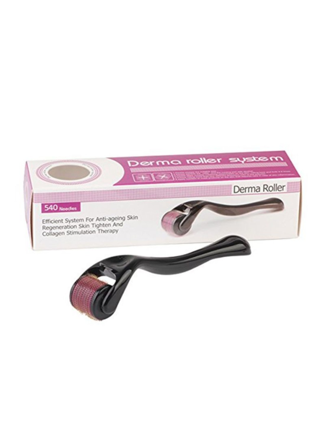 Cosmoderm - Lee Posh Titanium Alloy Needle Skin Derma Roller Black/Purple