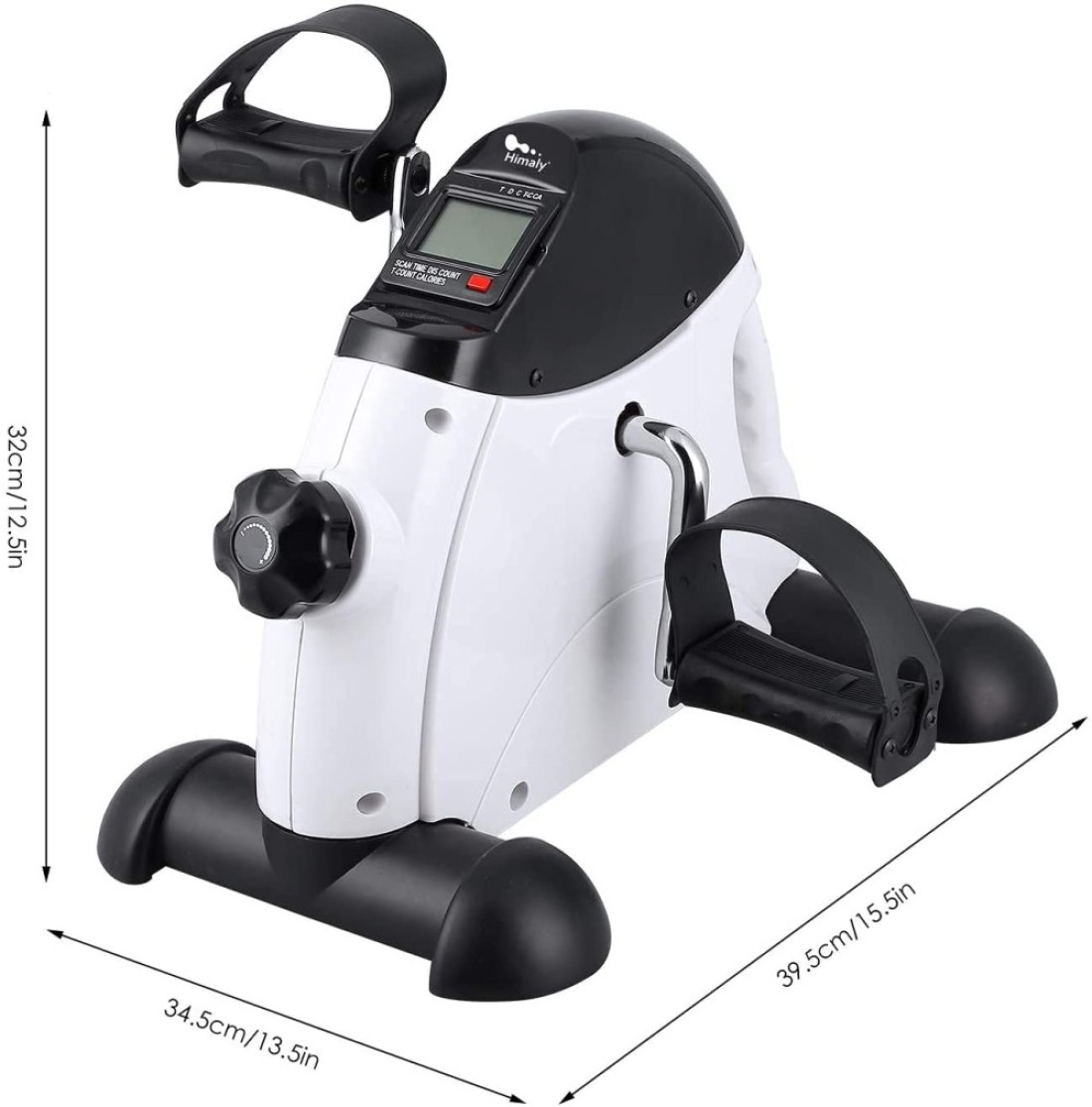 ULTIMAX Mini Exercise Bike Pedal Exerciser For Seniors Under Desk Bike Pedal Exerciser Portable Foot Cycle Arm &amp; Leg Peddler Machine with LCD Screen Displays