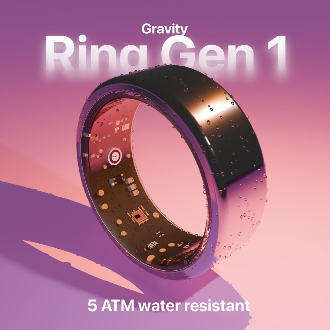 SEEKEN Gravity Ring Gen 1 Fitness Tracker Health Monitoring Touch Control Fashionable Stylish Smart Ring Premium Design.