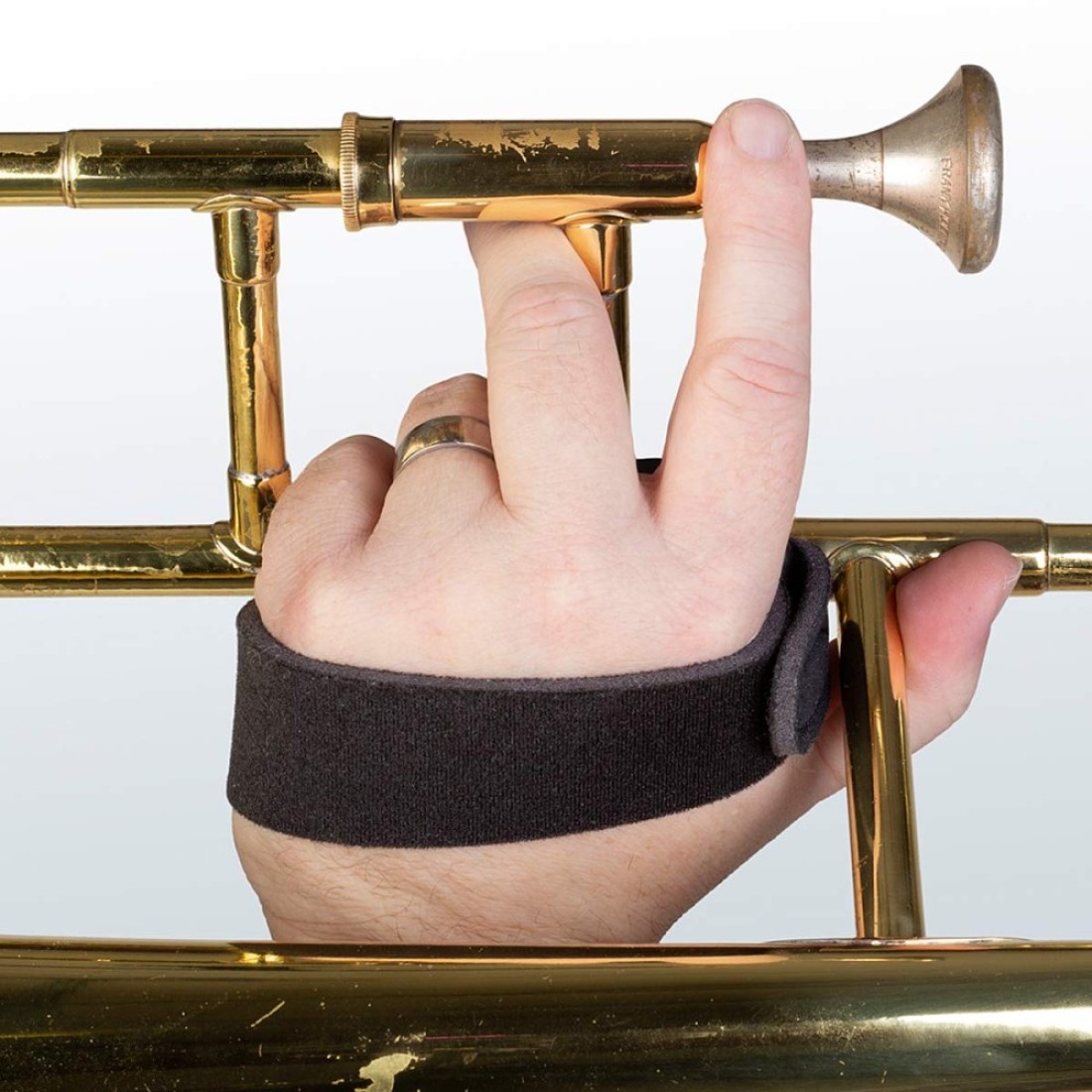 Neotech Trombone Grip Creates Custom Grip Supports Weight Trombone Hand Grips Optimal Support Marching Band Accessories Black