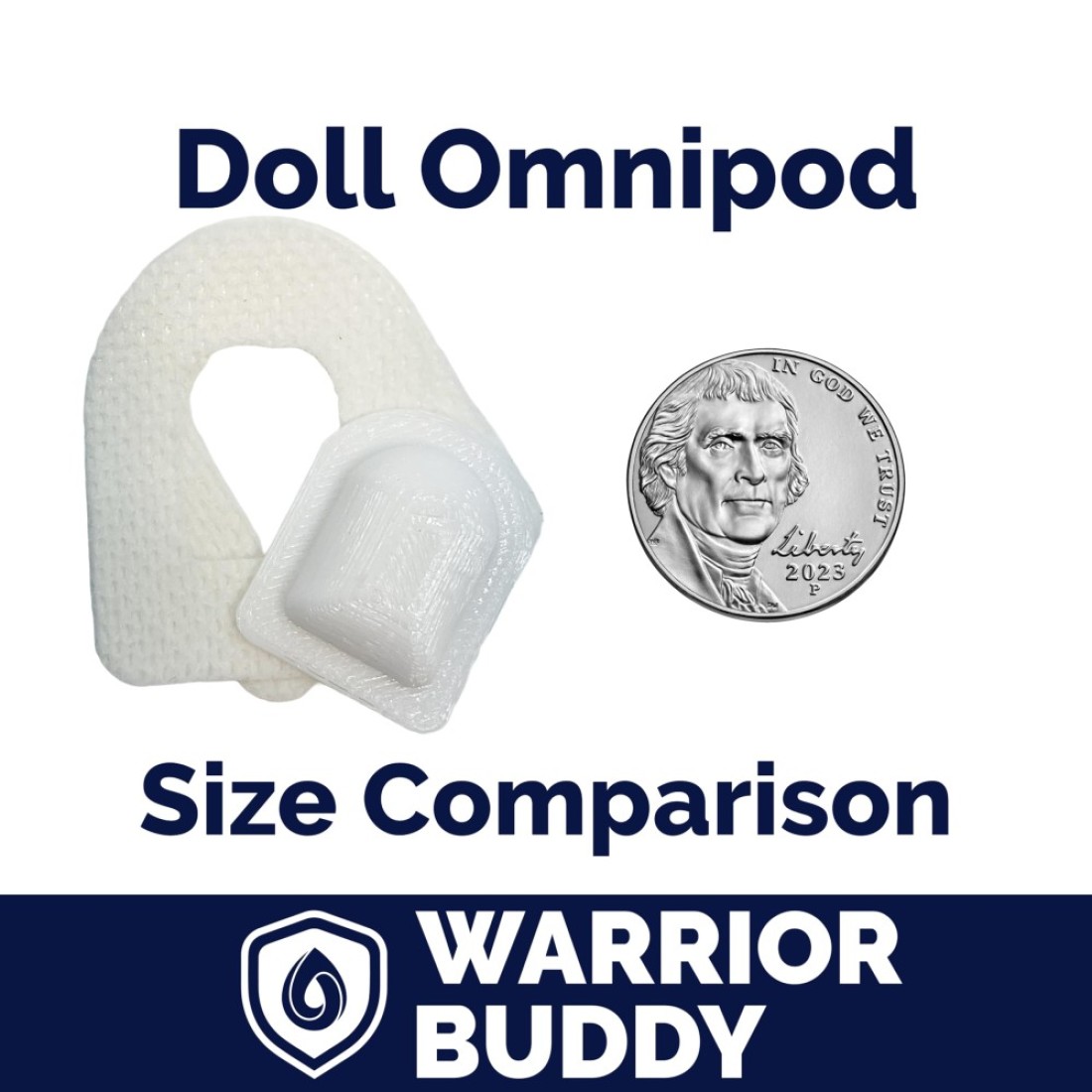 Warrior Buddy Diabetes Accessories compatible with 18 dolls or plush toys Omnipod Plastic