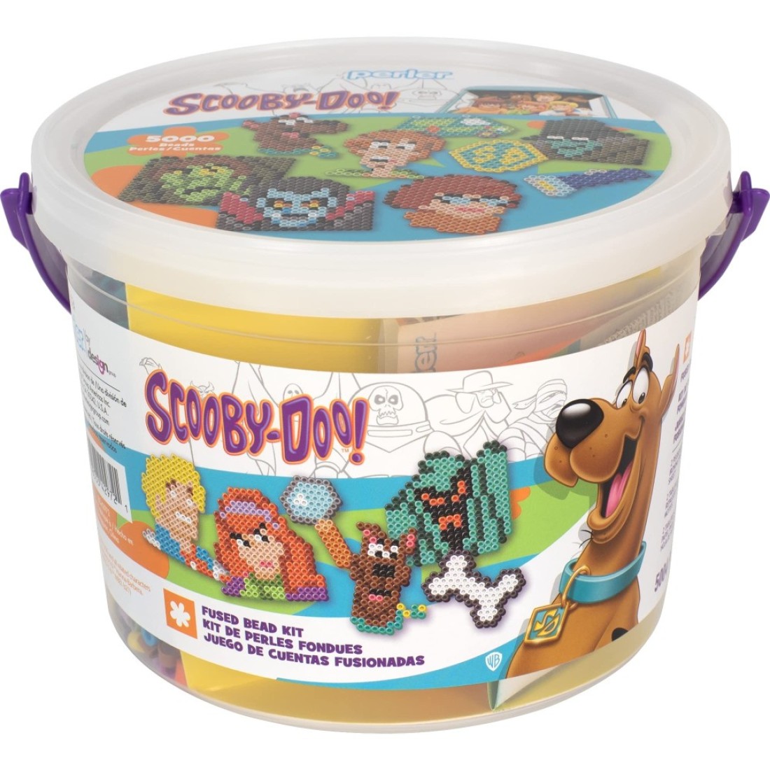 Perler ScoobyDoo Fuse Bead Activity Craft Kit with Pegboards and Ironing Paper Multicolor 5005 Piece