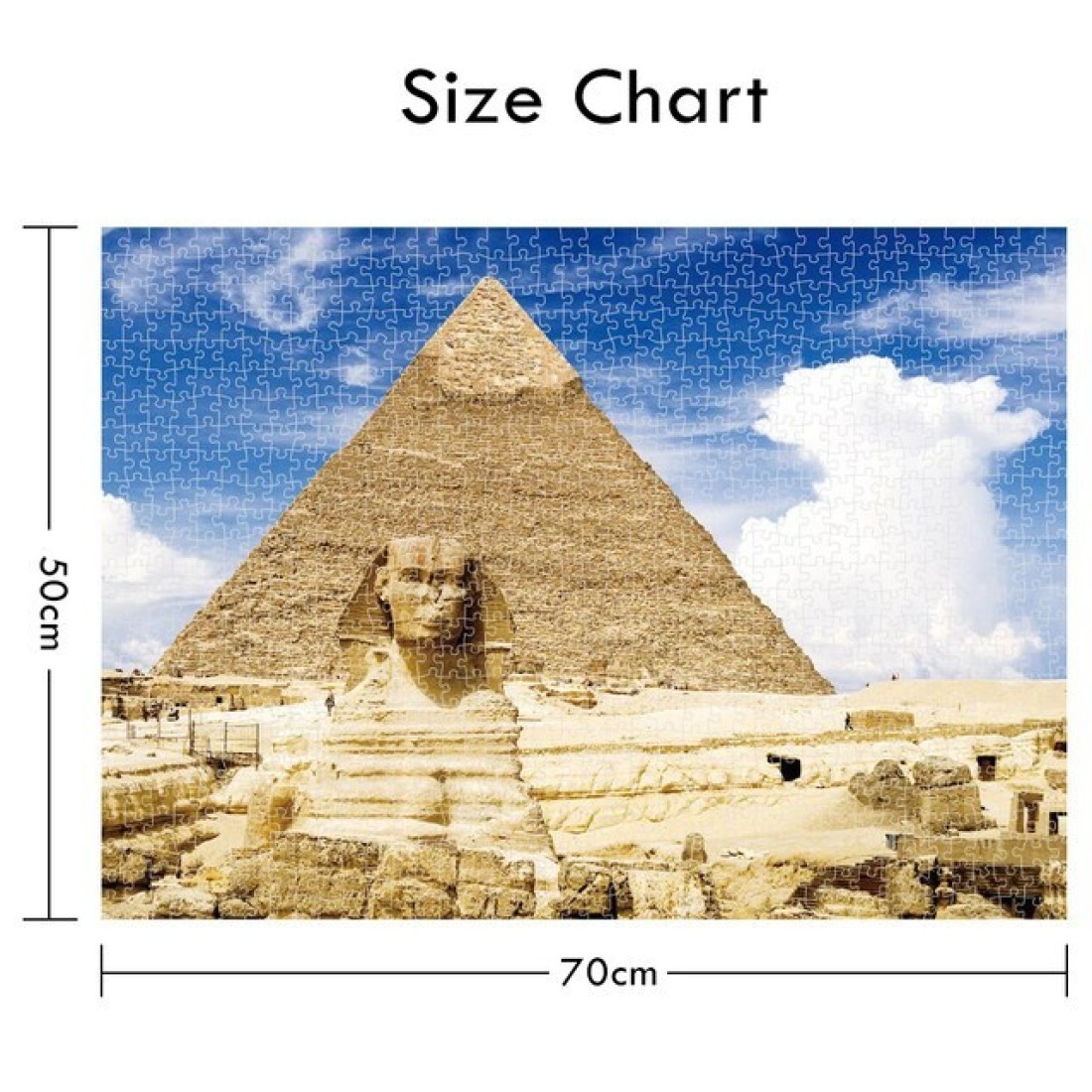 Little Story Jigsaw Puzzle Educational &amp; Fun Game (The Great Pyramid of Giza, Egypt)-1000 pcs