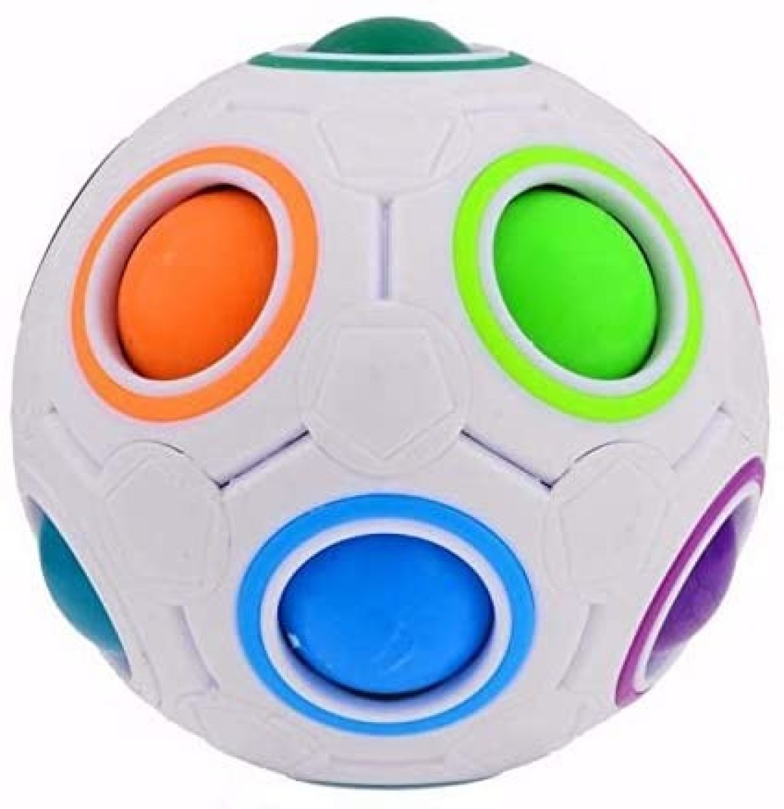 Generic Rainbow Football Creative Ball Children Kids Spherical Magic Cube Toy Learning And Education Puzzle Toys