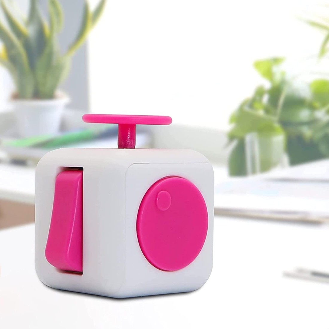 Party Time 1pc Fidget Cube Stress Anxiety Pressure Relieving Toy Great for Adults and Children, Relaxing Toy Stress Reliever
