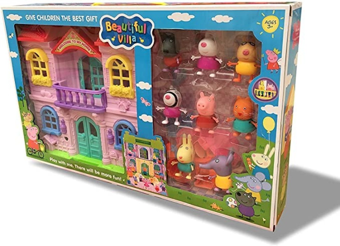 Beautiful Villa Doll House Peppa Pig and Friends Kids Gift Ideas
