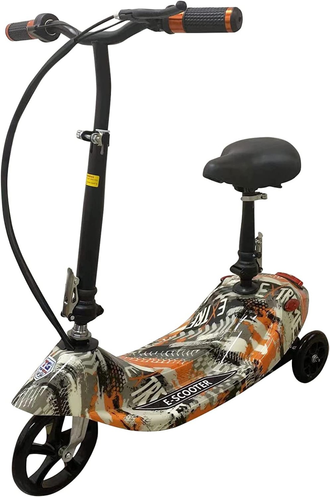 Top Gear Electric Scooters Adult Scooter TG 25, 250W Brushless Motor, Max Speed 6-8KM/h Drive, 200X50PU Wheel, Folding Commuting Scooter 24V 5AH, Orange