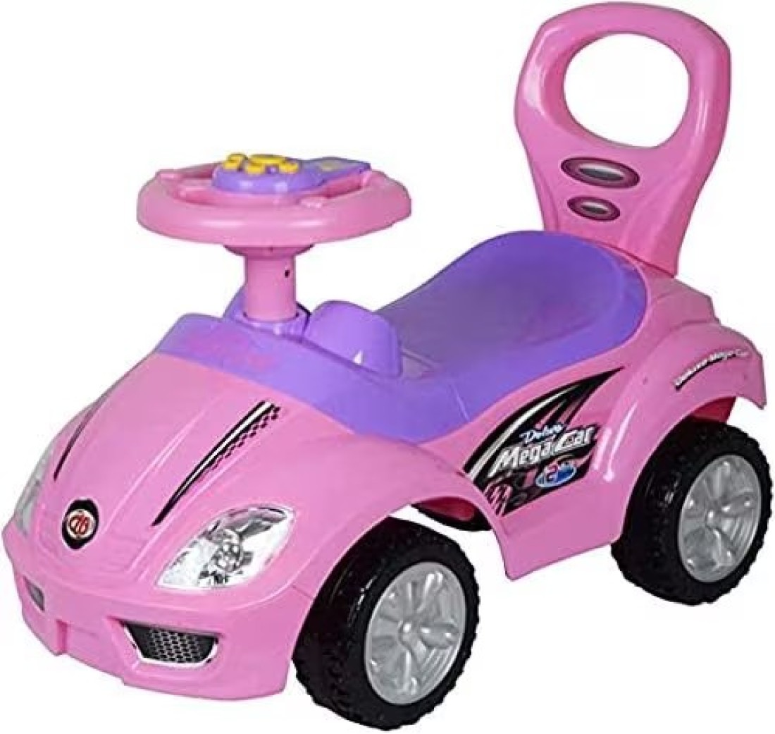 Lovely Baby Push Car 382A Ride on Toy Kids Car with Horn Button, High Backrest &amp; Storage - Pink