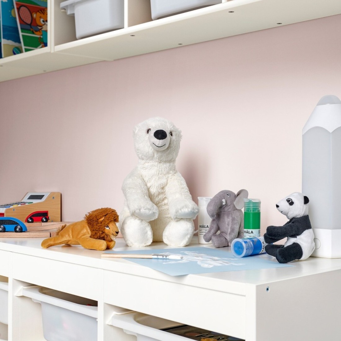 Soft Toy White Polar Bear 29cm