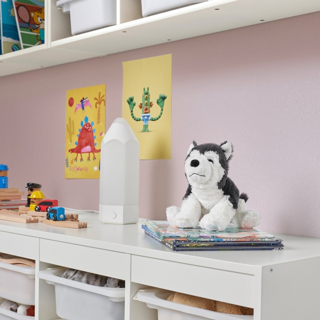 Soft Toy Dog/Siberian Husky 26cm