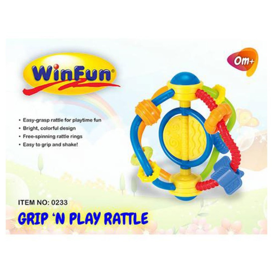 WinFun Grip N Play Rattle Spinning Rings