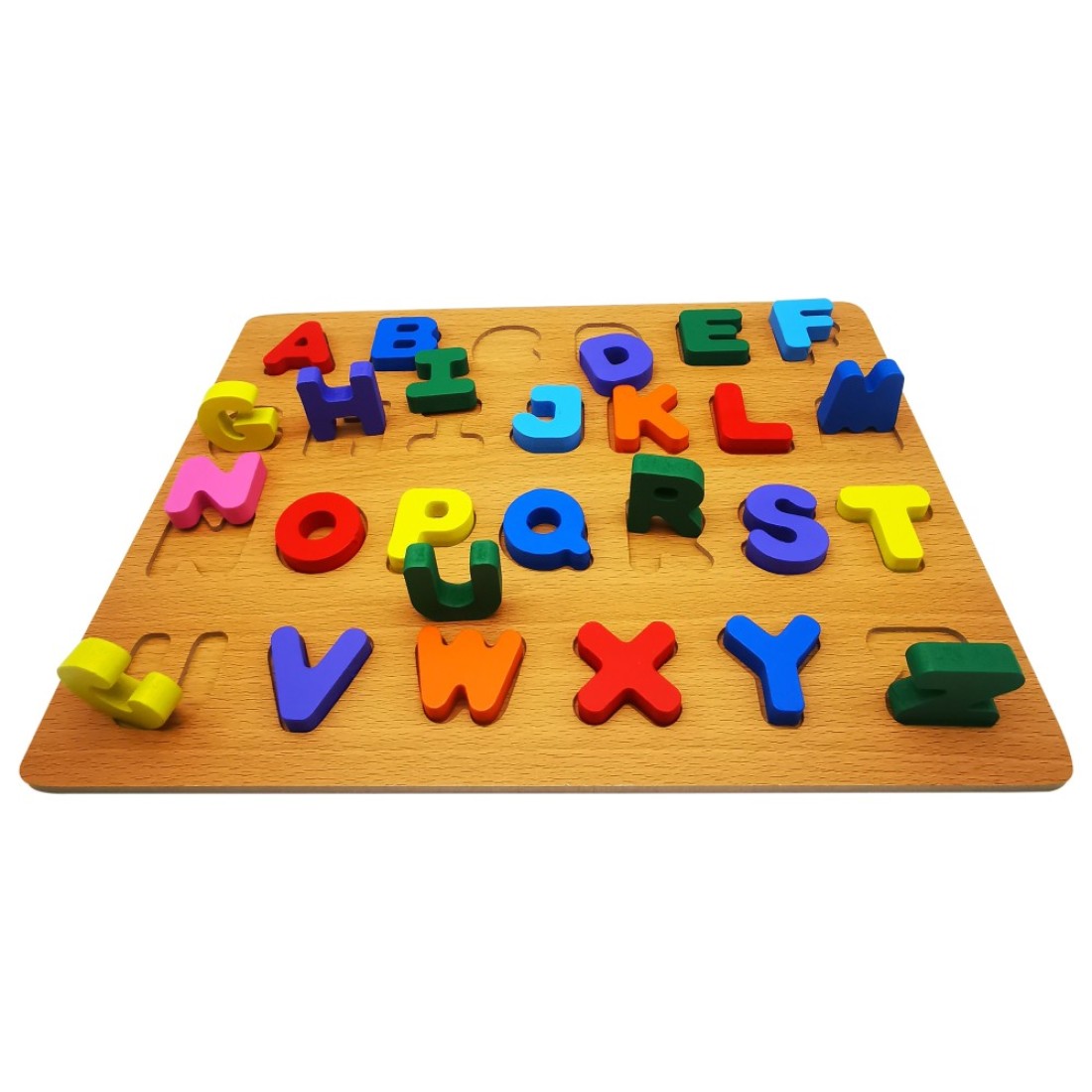 Alphabet Puzzles - Wooden Upper Case, Lower Case Letters and Learning Board Toy