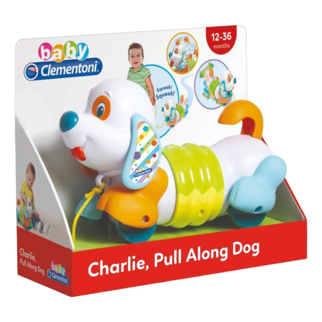Clementoni Baby Charlie Pull Along Dog Toy