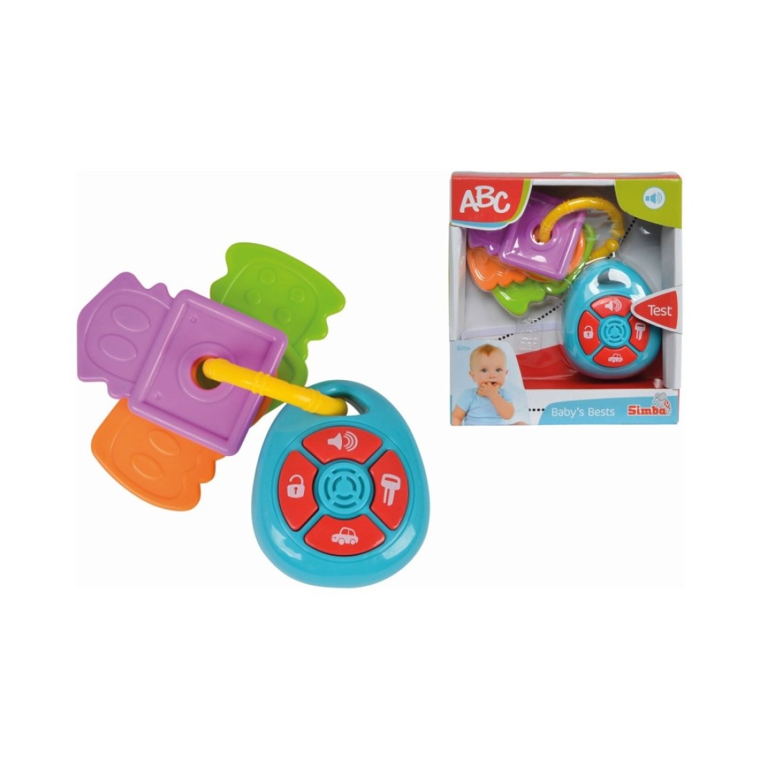 Simba ABC Car Keys Multicolour