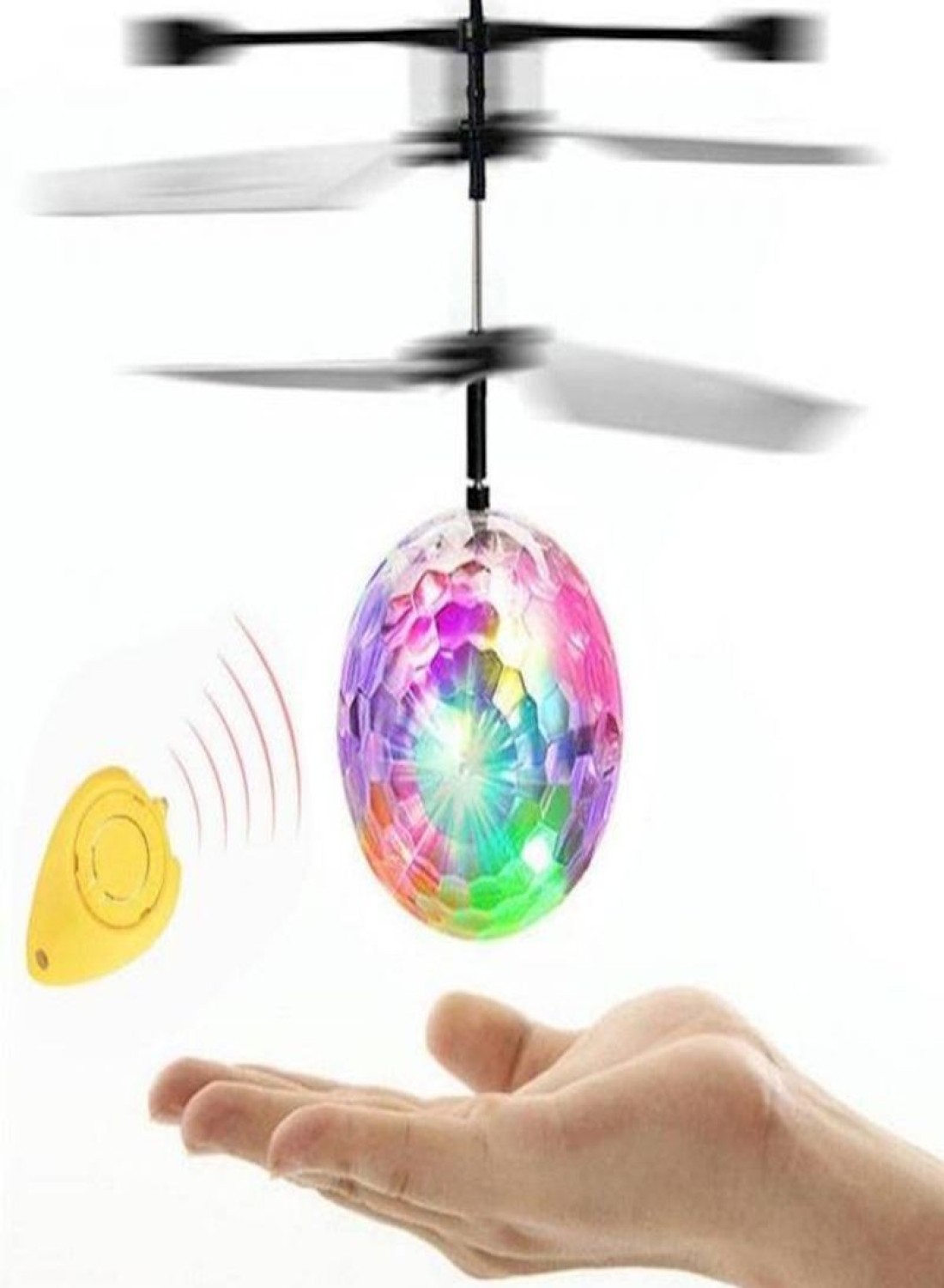Generic RC Flying Ball Infrared Induction LED Helicopter With Rainbow Shining LED Lights Flying Toy