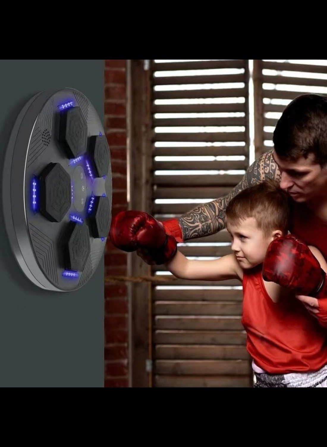 Radiotronics Boxing Machine for Home Workouts Fitness Boxing Machine with Music Playback, Workout Playlist, for Adults