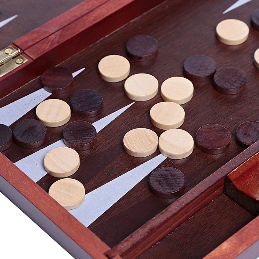 ULTIMAX Backgammon Set, Classic Board Game with Leather Case, Folding Board, Gift Package, Portable Travel Strategy Backgammon Game Set for Adults, Kids