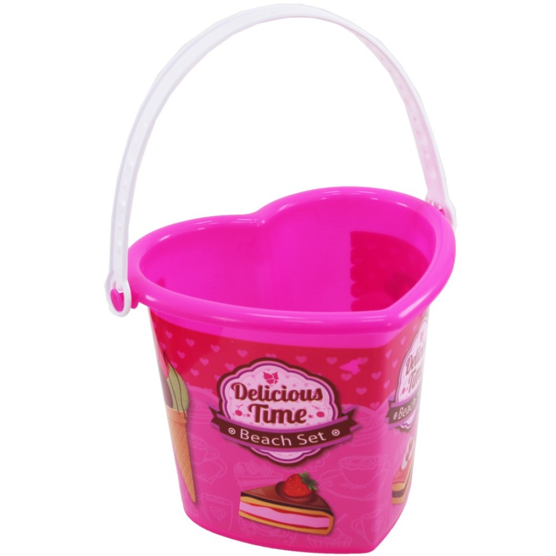 Ice Cream Theme Beach Sand Toys Set for Kids 5-Piece 15x16cm Bucket &amp; Bag Travel-Friendly Fun for Ages 3+