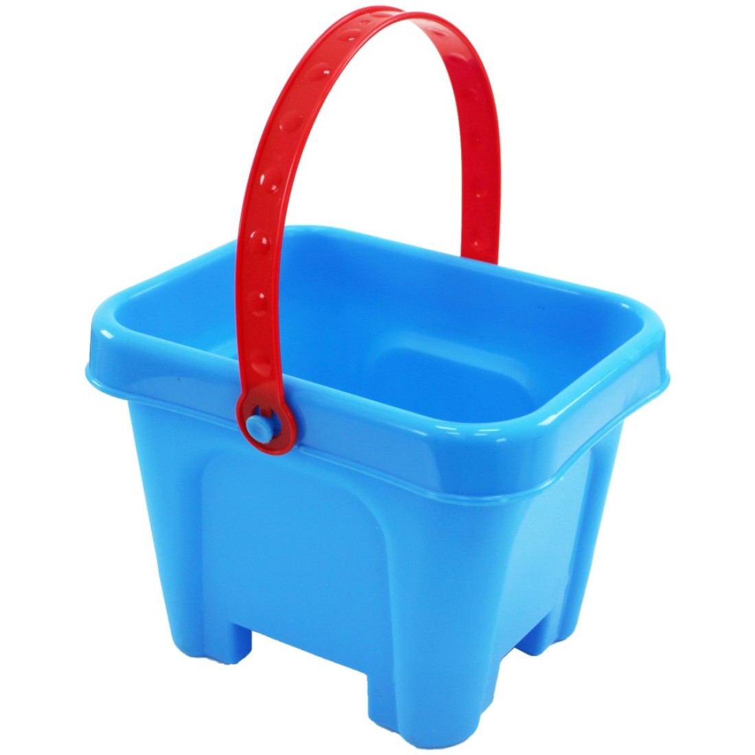 Kids Beach Sand Bucket Castle Set - 5-Piece 15x10x11cm with Bucket, Ship, Fish, &amp; 2 Spade Tools Outdoor Fun for Ages 3+