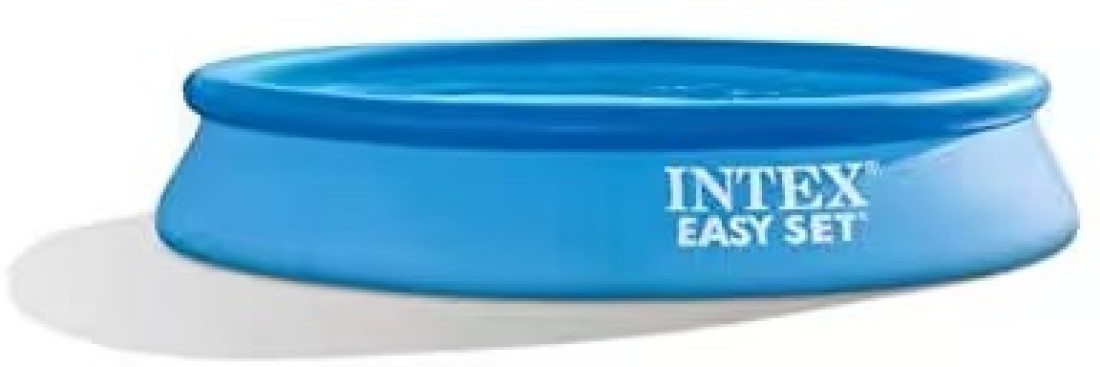 Intex 28116 Easy Set Pool Inflatable Resistant Circular Above Ground Portable Outdoor Family Swimming Pool