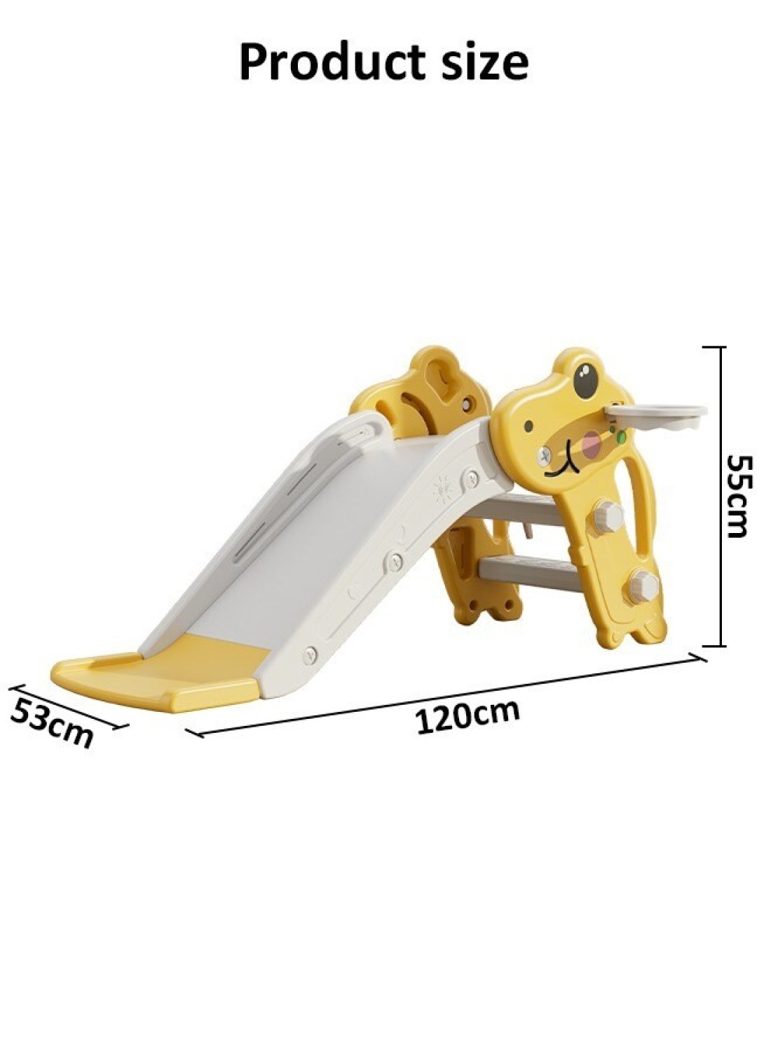 Fashion Kids Colorful Plastic Slide Dinosaur Animal Foldable Slide Toys For Baby