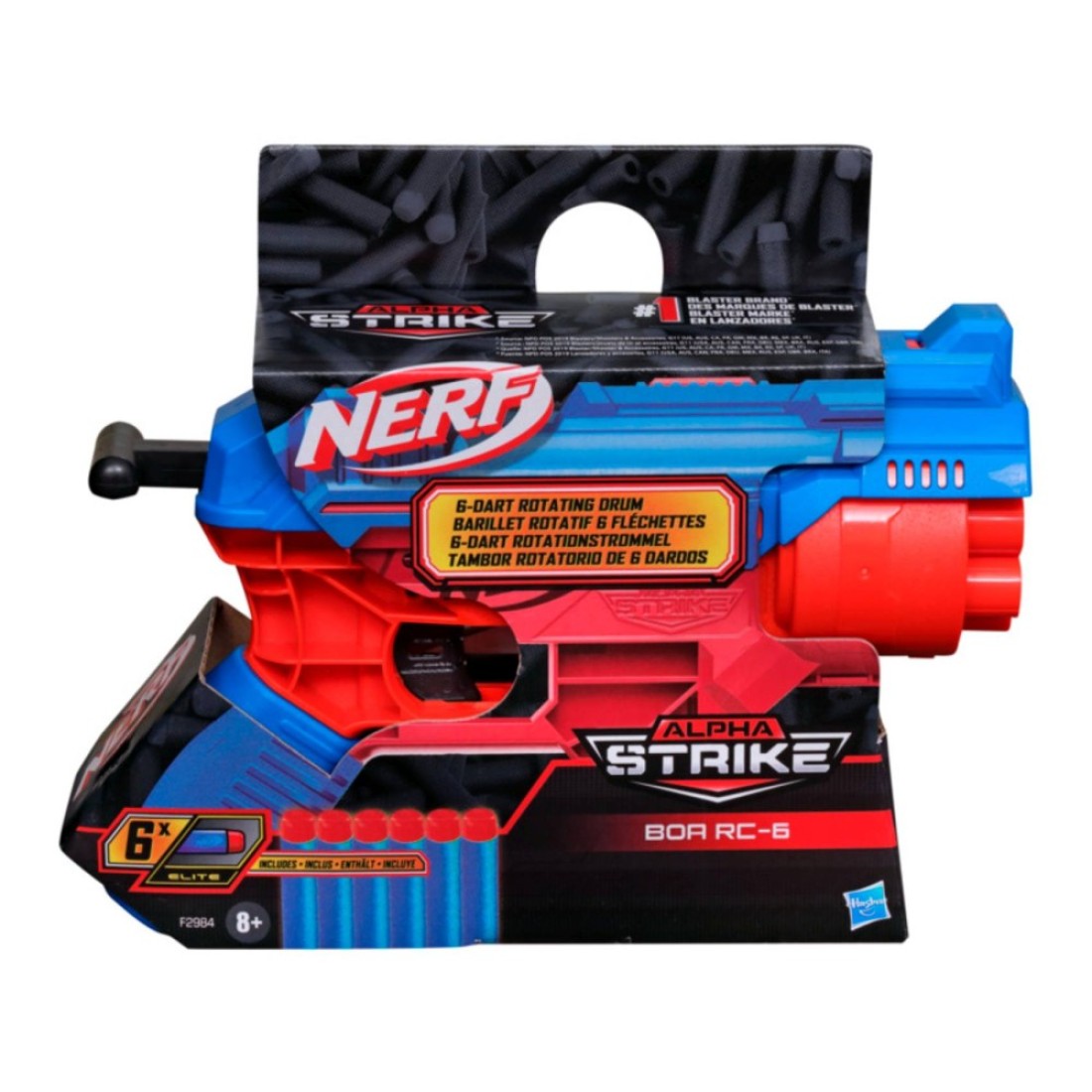 Hasbro Nerf Alpha Strike Boa RC-6 Blaster Gun With 6 Dart