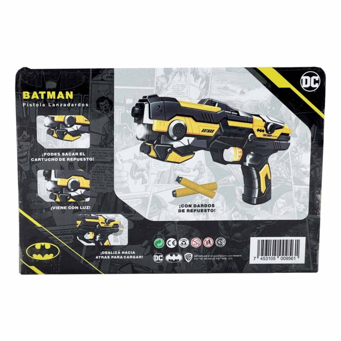 DC Soft Dart Gun With Light Batman