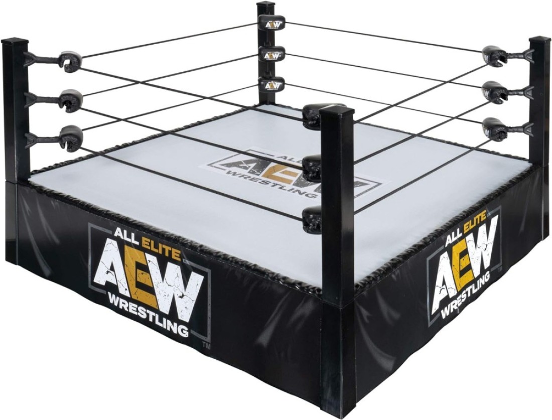 Generic All Elite Wrestling (AEW) Unrivaled Collection Action Ring - Authentic Action Ring, With Flexible Tension Ring Ropes