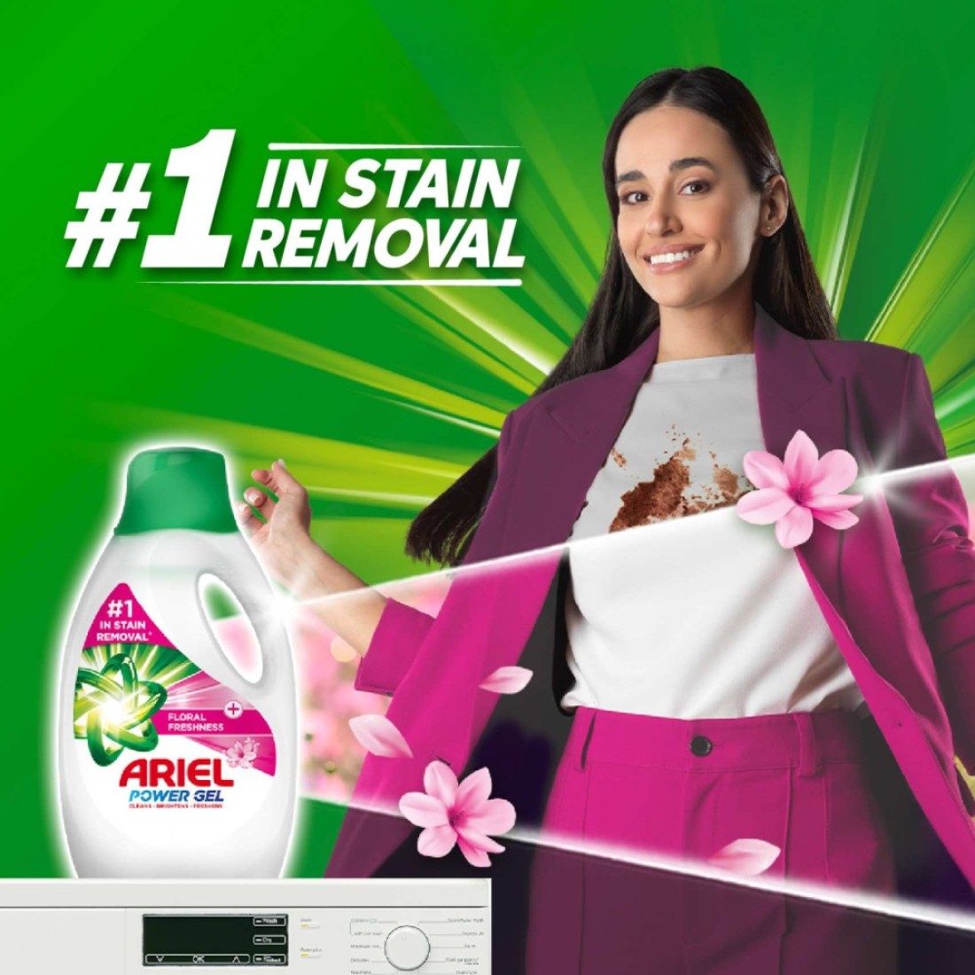 Ariel Liquid Laundry Detergent Downy Freshness 1.8L Pack of 4