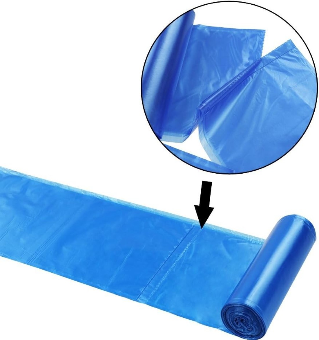 Marrkhor 3 Gallon Small Trash Bags, Colorful Garbage Bag, 60 Counts/ 3 Rolls
