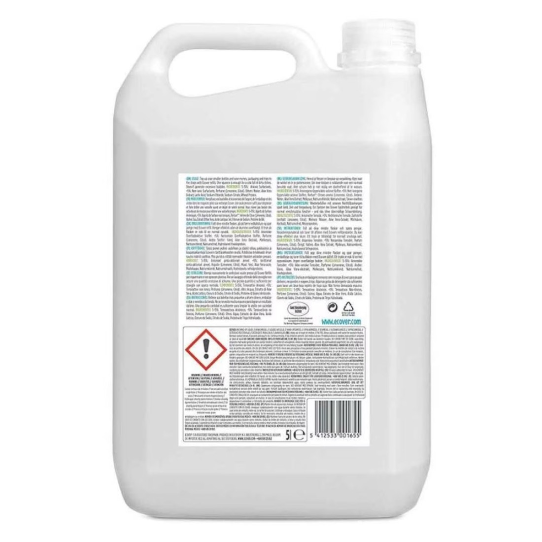 Ecover Washing-Up Liquid With Lemon And Aloe Vera 5L