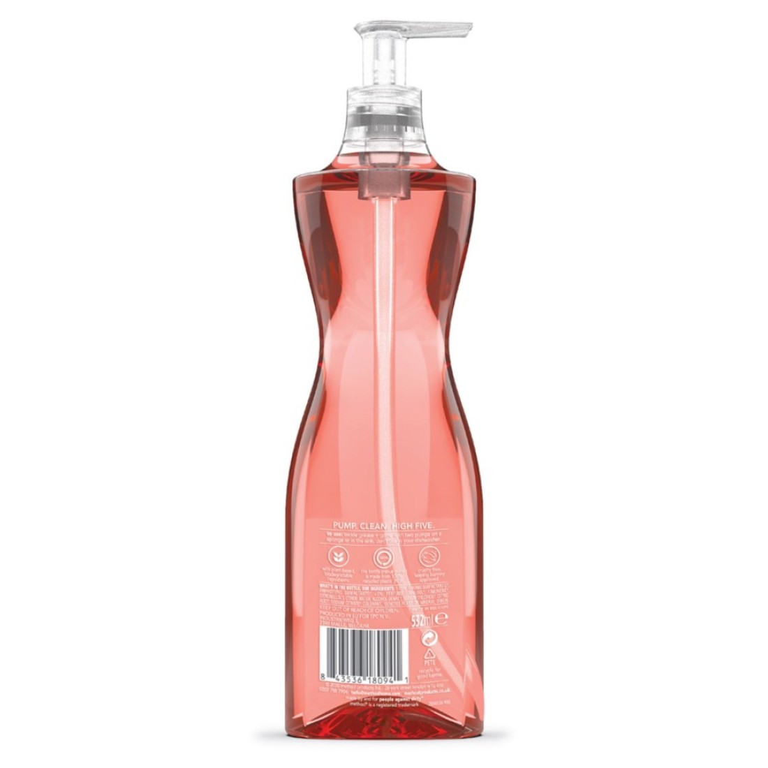 Method Washing Up Peach And Pink Pepper Liquid 532ml