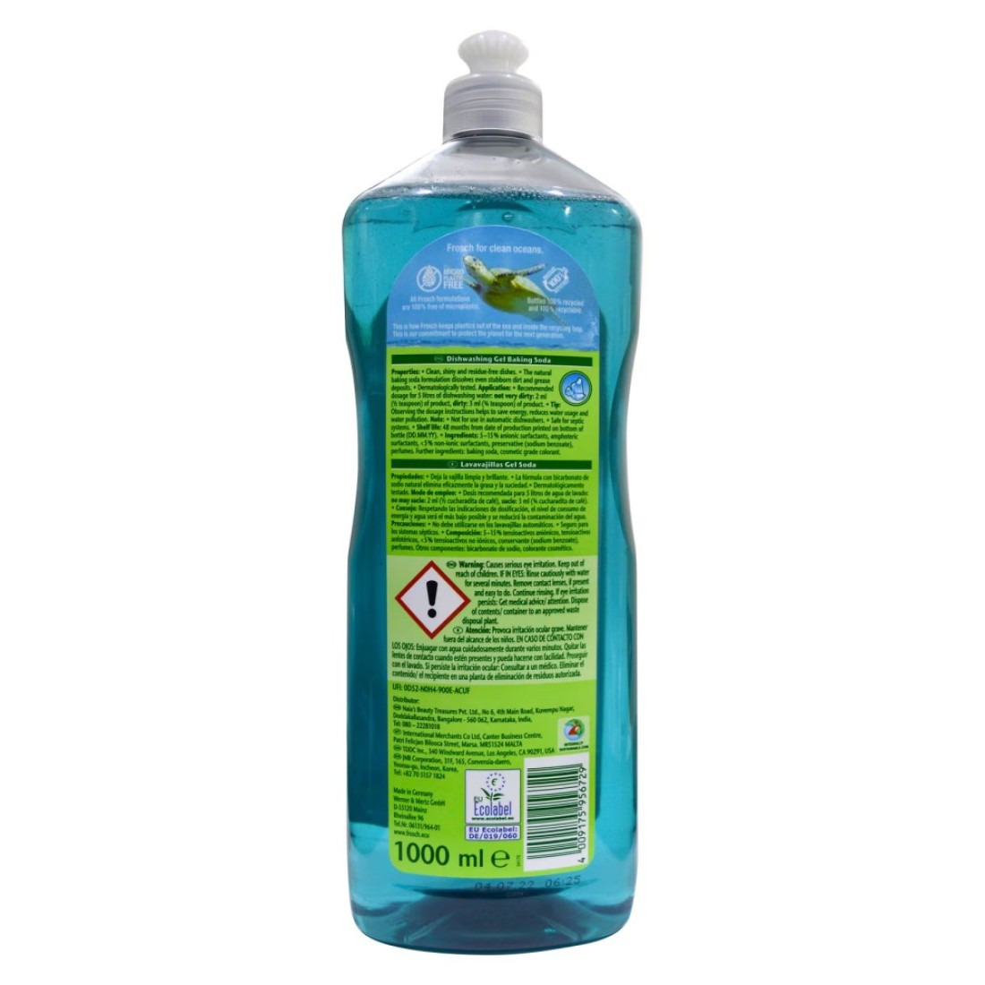 Frosch Baking Soda Dishwashing Gel 1L