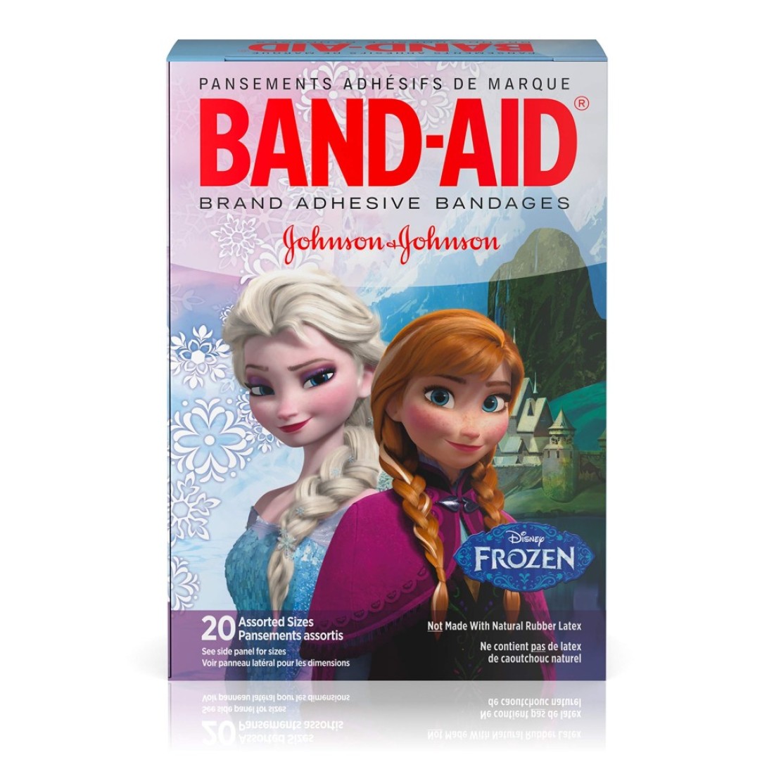 BandAid Adhesive Bandages Disneys Frozen Assorted Sizes 20 Count Packaging may vary