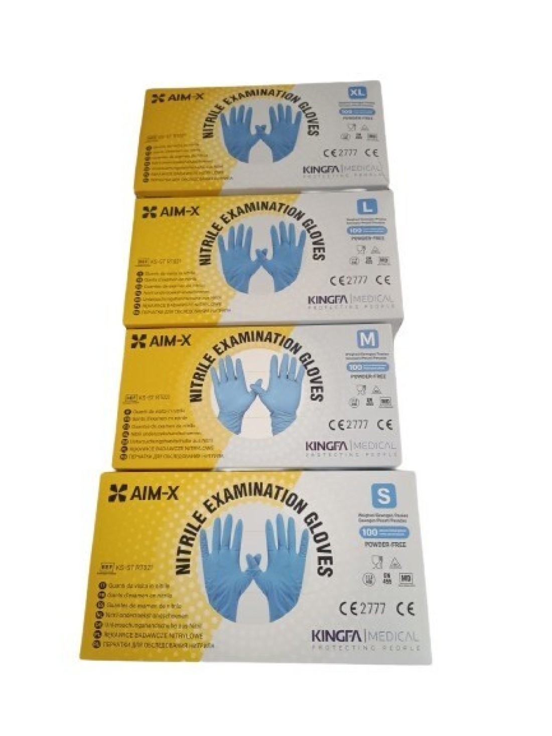 Aim-X Medical Nitrile Powder-Free Examination Gloves - M