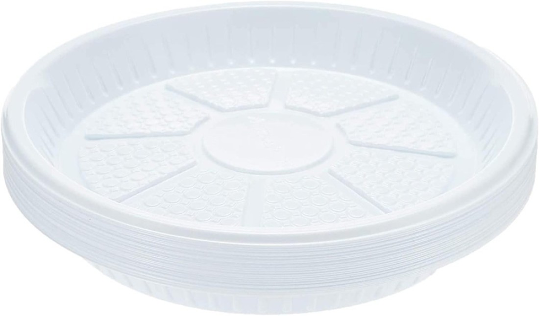 Lavish 200-Pack Of 10 Inch Disposable Plastic Plates For Tableware Birthday Parties Office Home Events Camping 26Cm