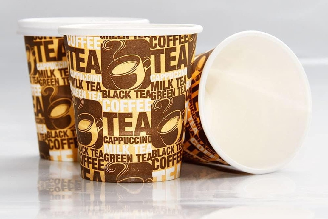 Lavish 6.5 Oz Disposable Printed Paper Cups Random Design Picnic, Travel, And Events [500 Units]