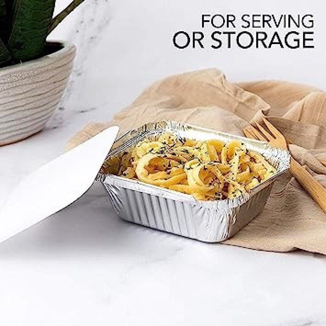 Vsell24 250Cc 100Pc Disposable Aluminium Containers Foil Pans With Lids For Food Storage