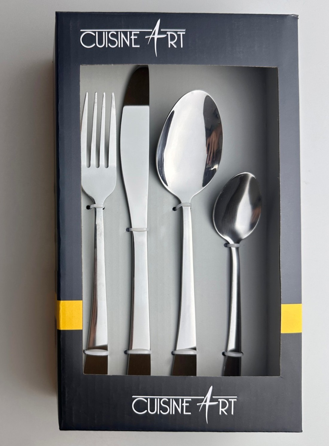 Cuisine Art Sasa 16 Piece Stainless Steel Cutlery Set, Silver