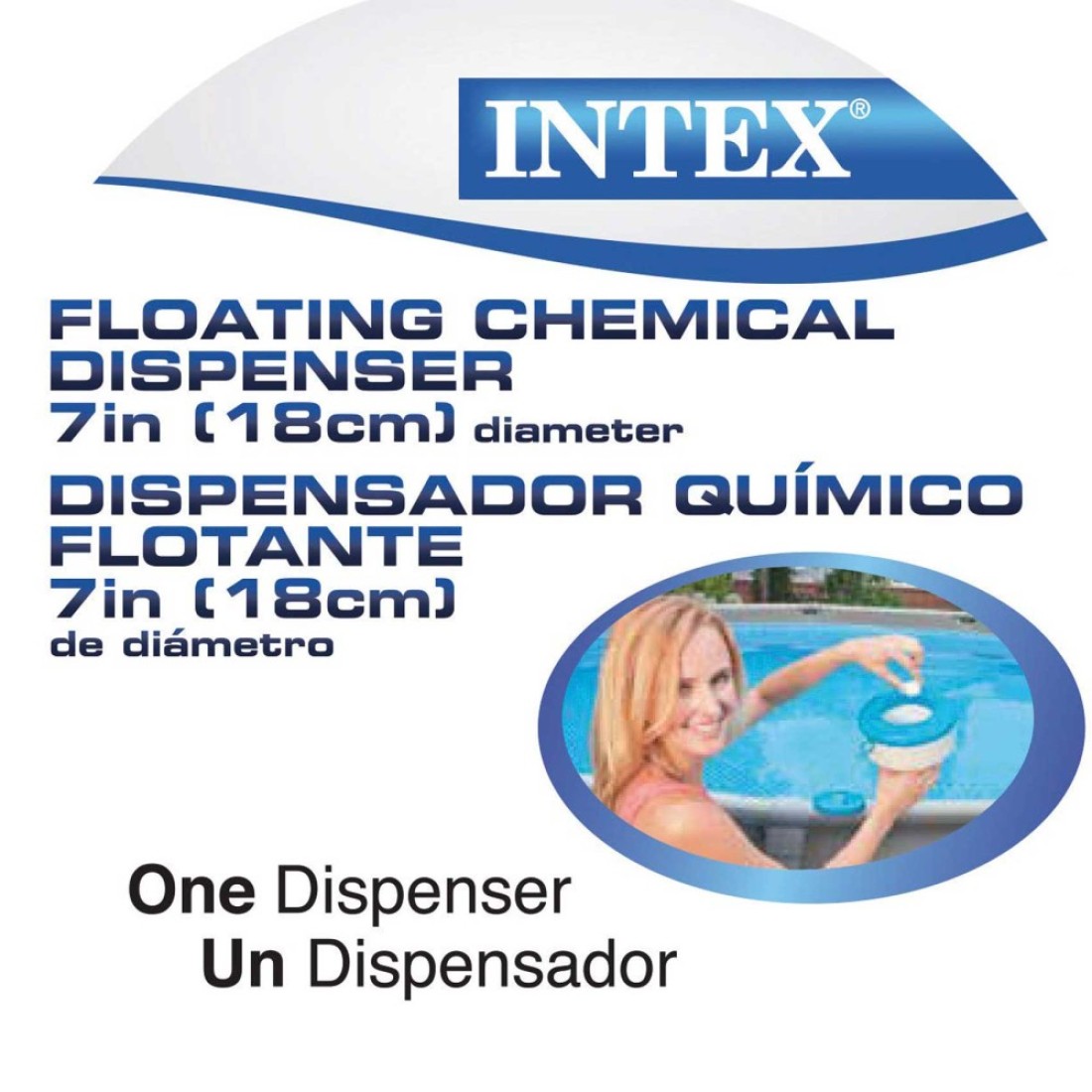 Intex Floating Chemical Pools Dispenser 7inch Multicolour