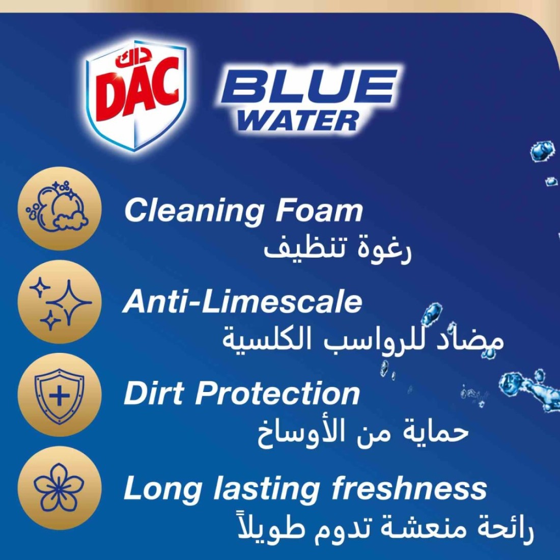 Dac Blue Active Toilet Rim Block Eucalyptus 50g