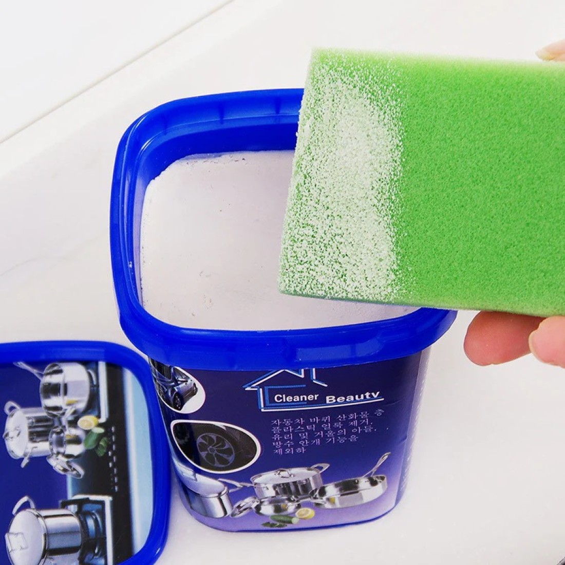 Heavy-Duty Oven &amp; Cookware Cleaner Powder Multi-Purpose Cleaning Paste for Stainless Steel, Pans, Grills, and Stovetops